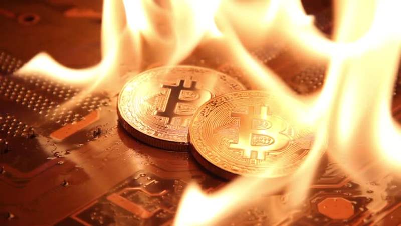 crypto tokens burned