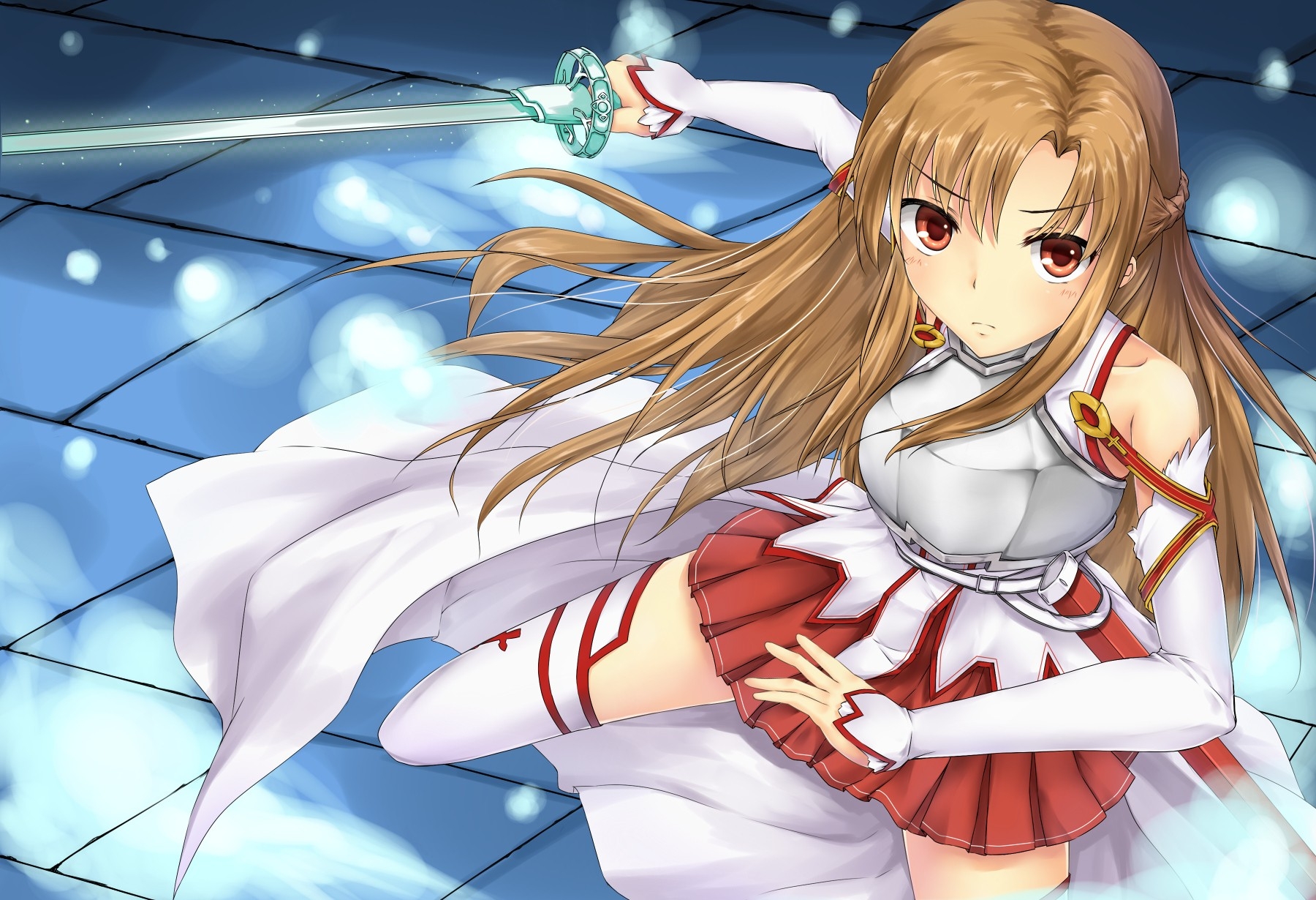 Download Yuuki Asuna, the skilled swordswoman in virtual reality Wallpaper