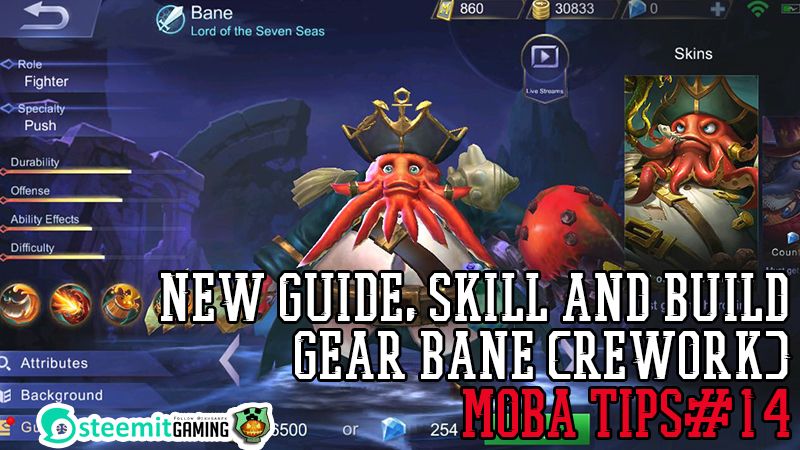 New Guide Skill And Build Gear Bane Mobile Legends Rework Mobile Legends Tips Steemit
