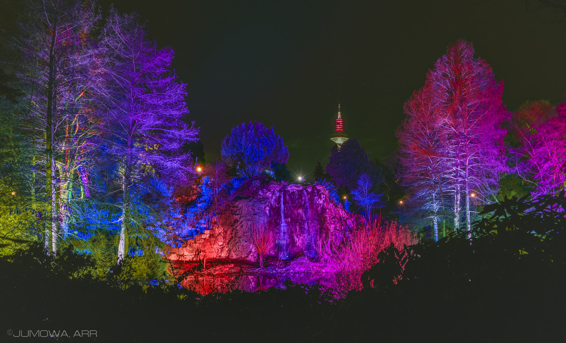 Frankfurt Am Main Palmengarten Winterlichter Long Exposure