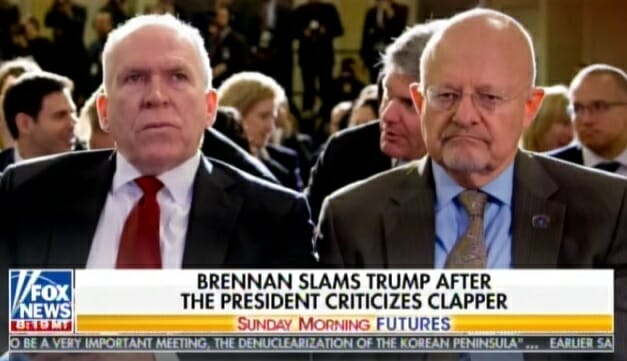 Image result for PHOTOS OF BRENNAN AND CLAPPER