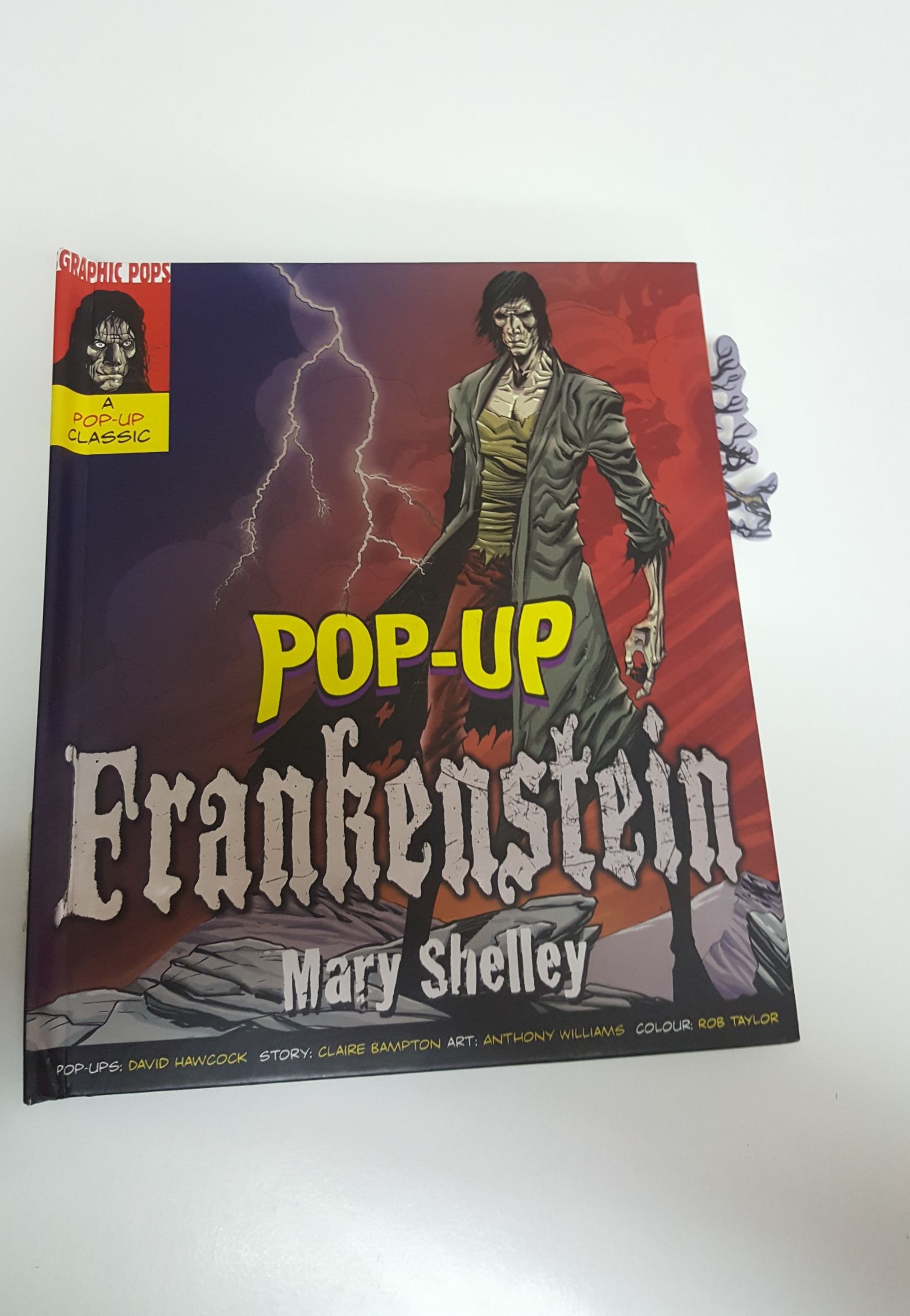 Image result for pop up frankenstein book