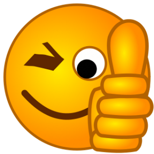 silly smiley face thumbs up