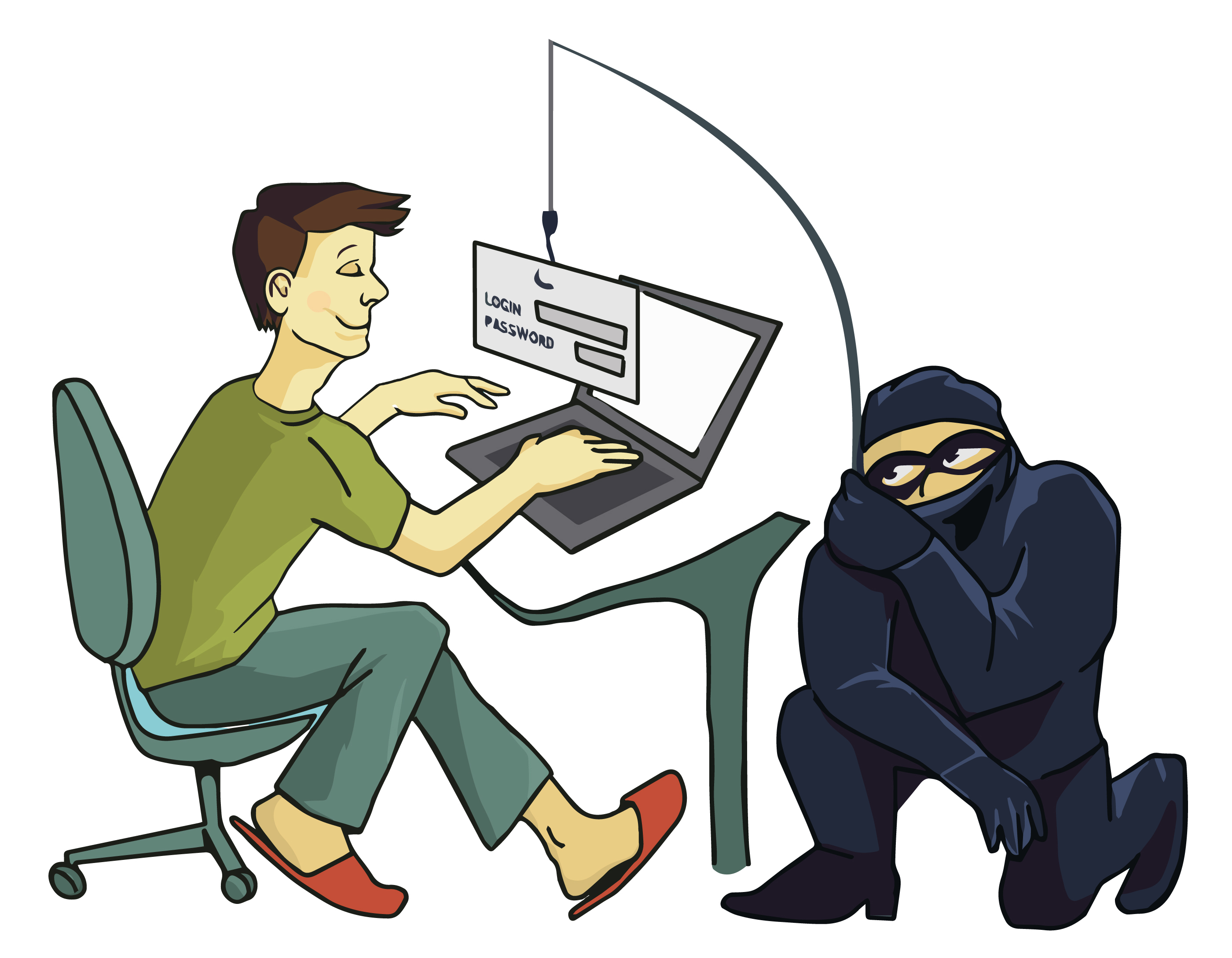Безопасность данных в интернете. Атака хакеров. Компьютерные иллюстрации. Опасности в интернете. Защита от хакеров.