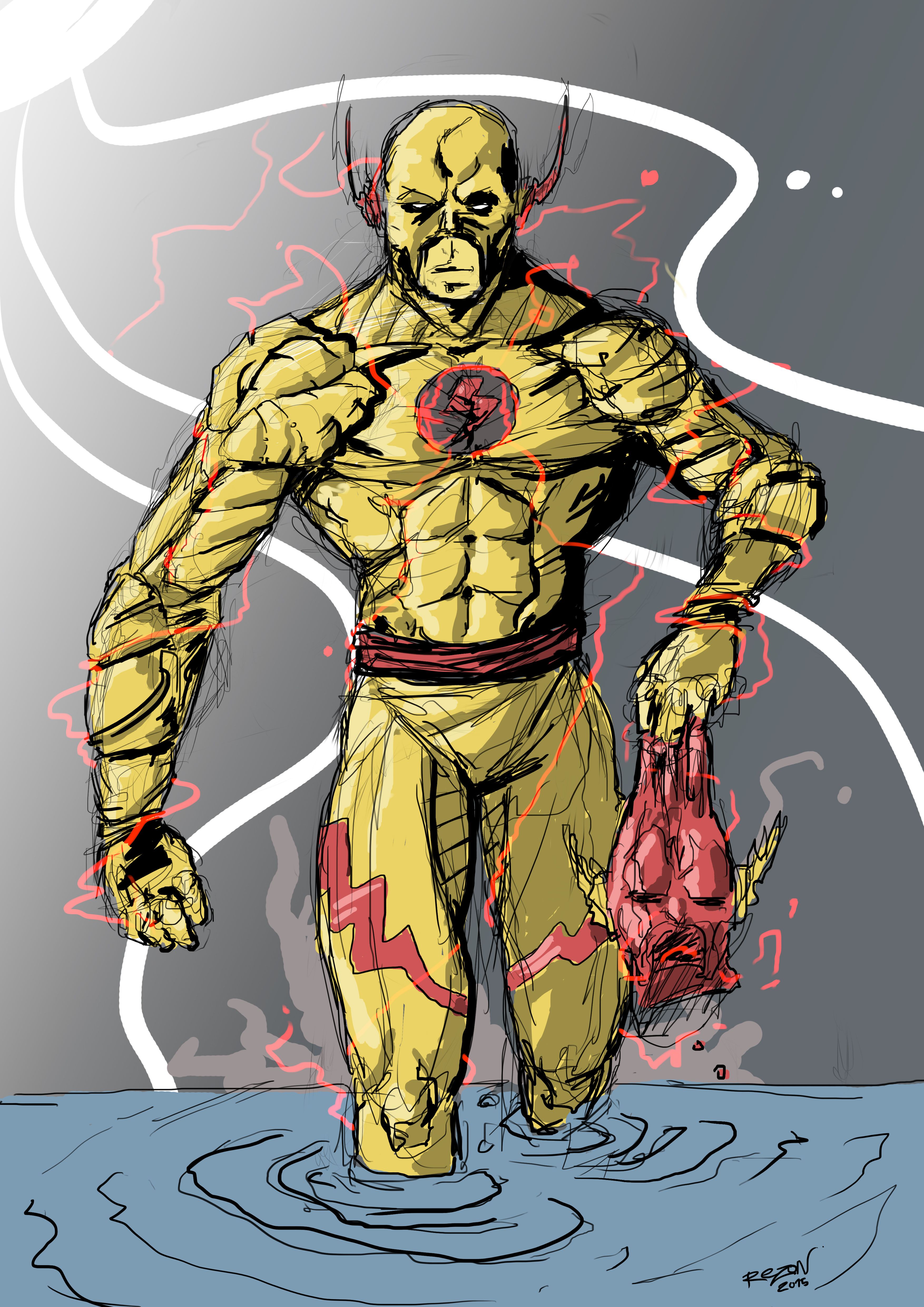 The reverse flash drawing | The Flash Amino