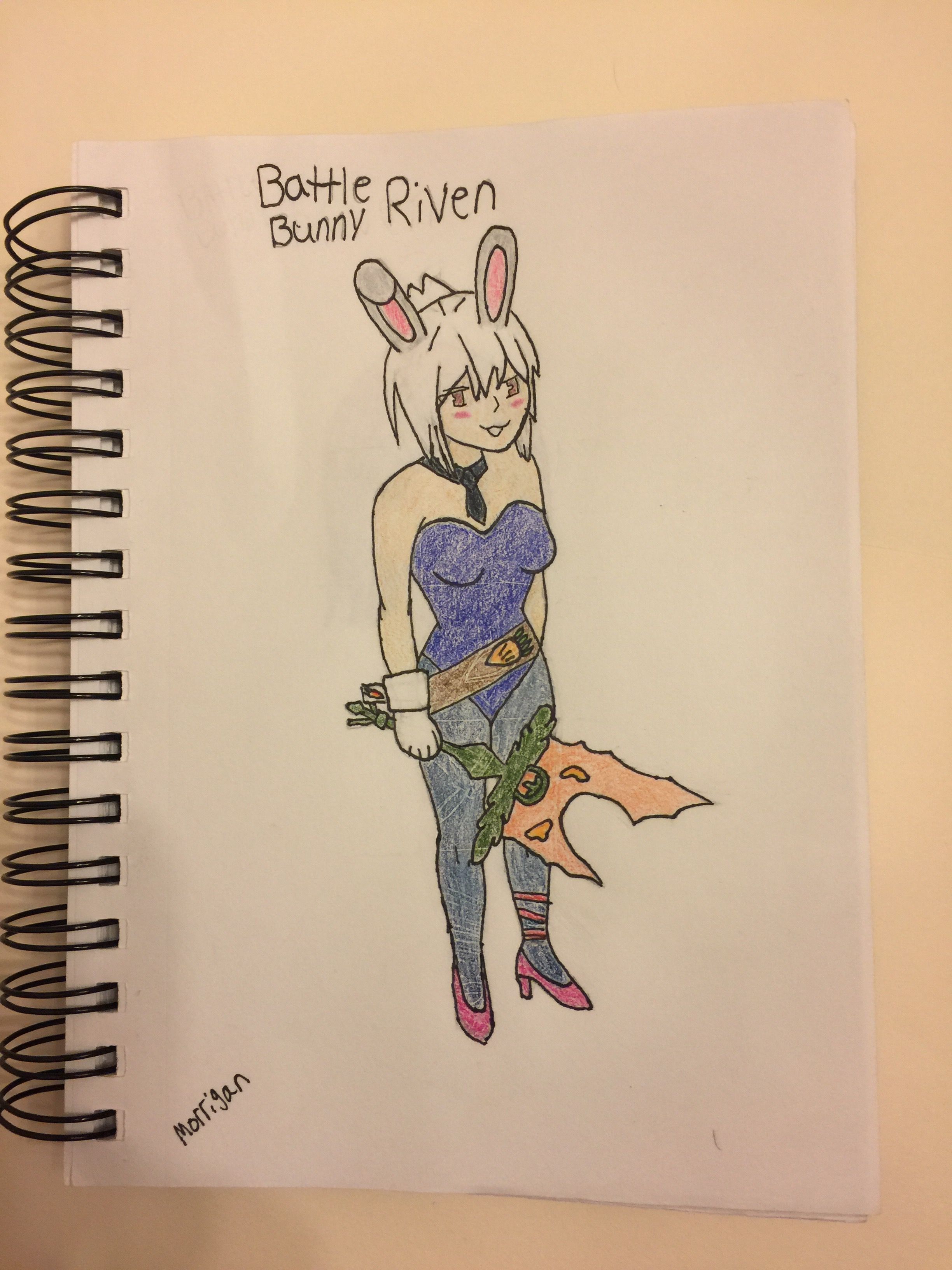 Battle Bunny Riven, Drawings