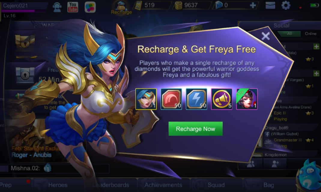 Mobile Legend Free DIAS