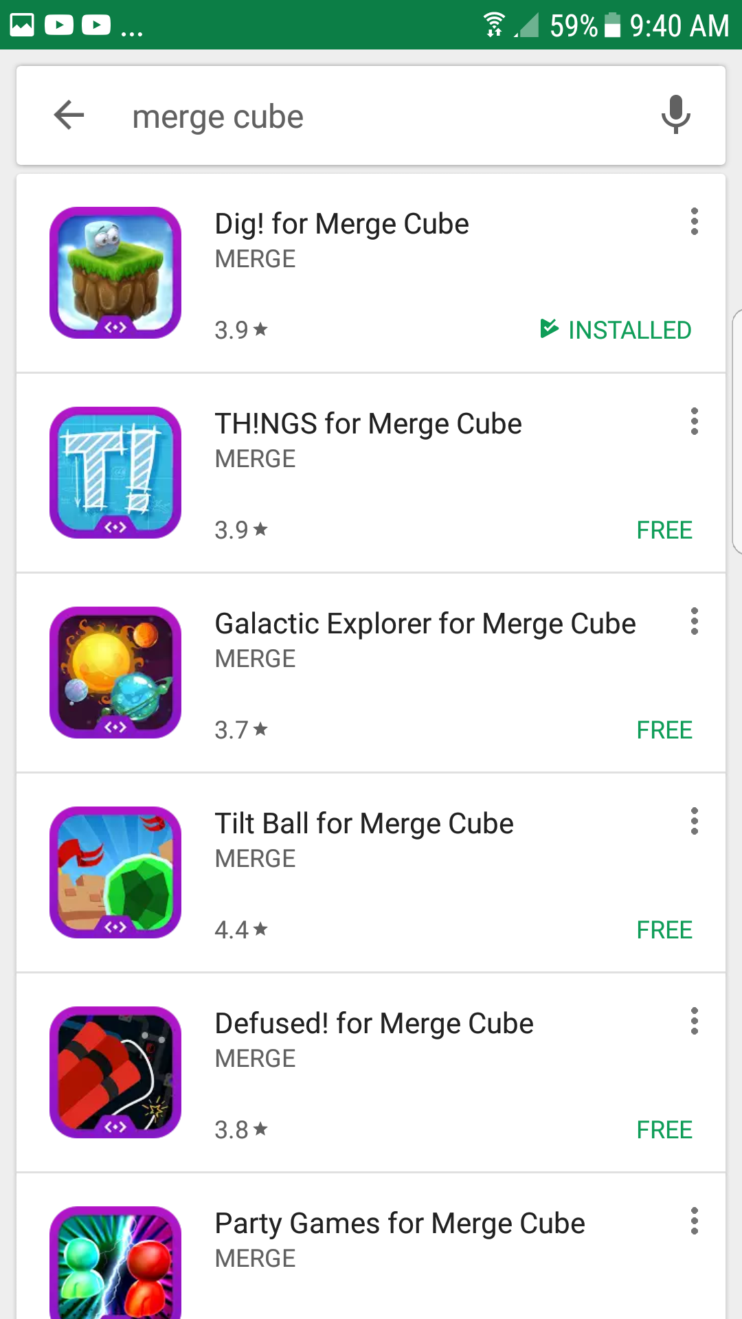 Dig! for MERGE Cube by Merge Apps