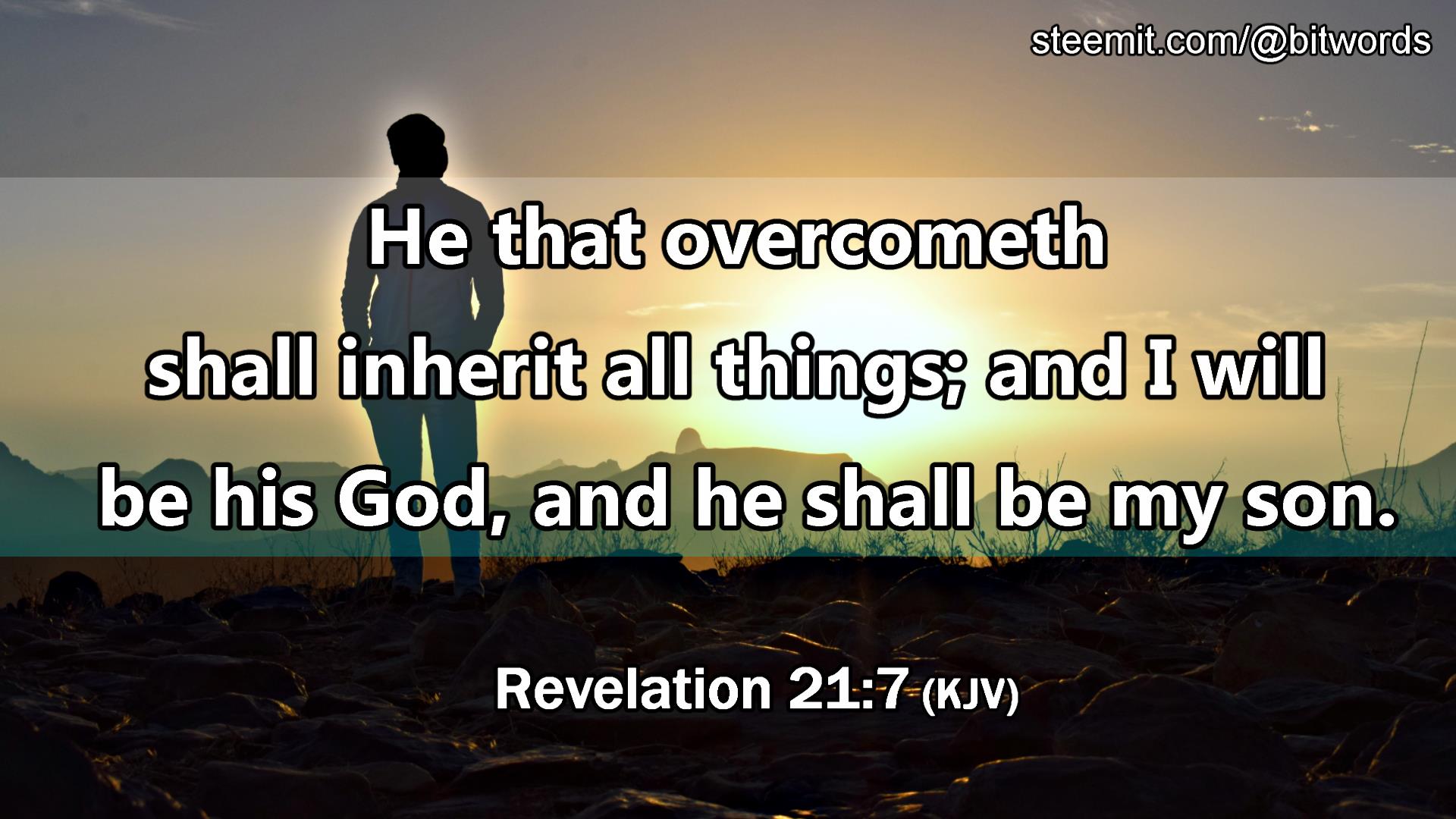 Steemit Bible Verse Of The Day 1 Revelation 21 7 Steemit