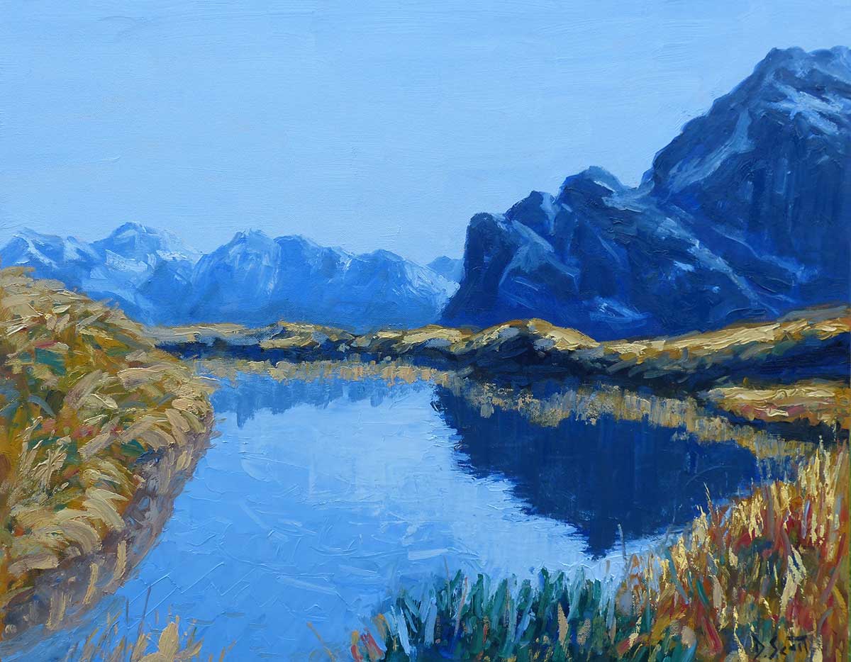 New Zealand Reflection, Oil, 24x30 Inch, 2017.jpg