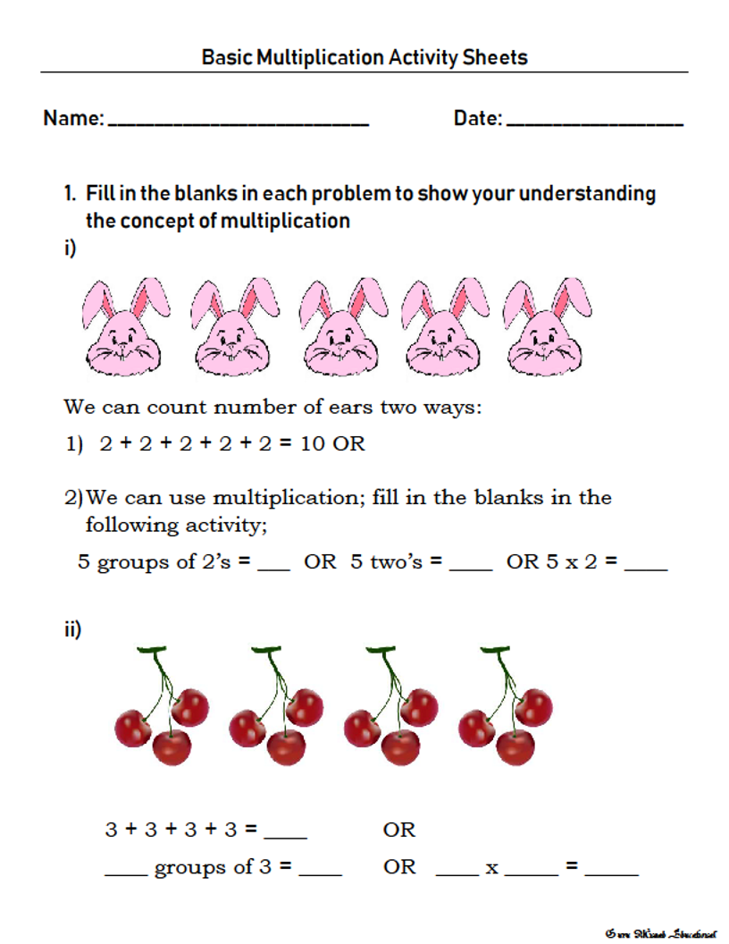 3rd grade math basic multiplication activity sheets check out what your kids know in grade 3 steemit