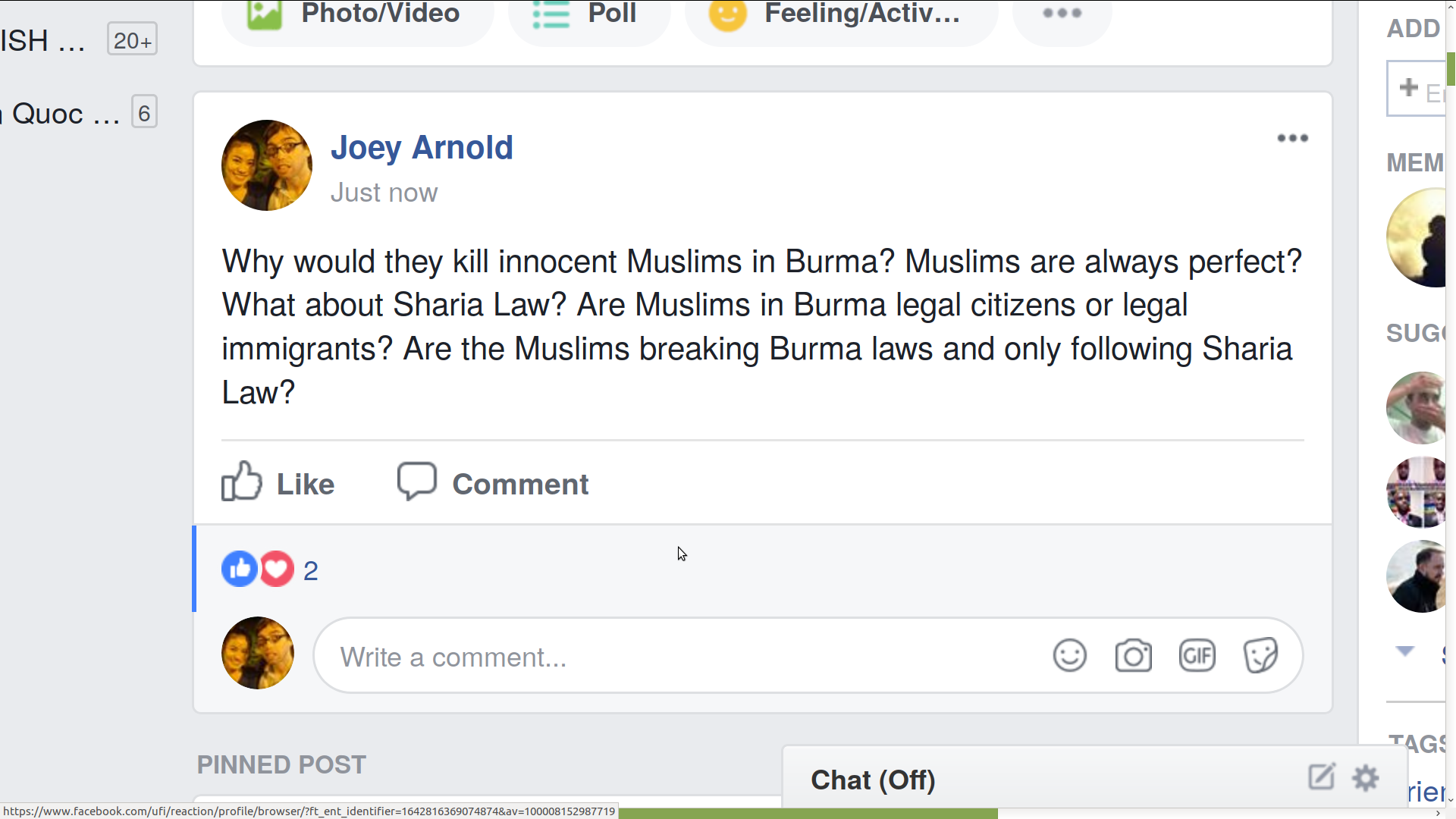 WHY KILL MUSLIMS IN BURMA MAYBE BECAUSE THEY ILLEGAL AND BREAK BURMA LAW FOR SHARIA POST IN ENG GROUP ON FB 2017-09-06 WEDNESDAY.png