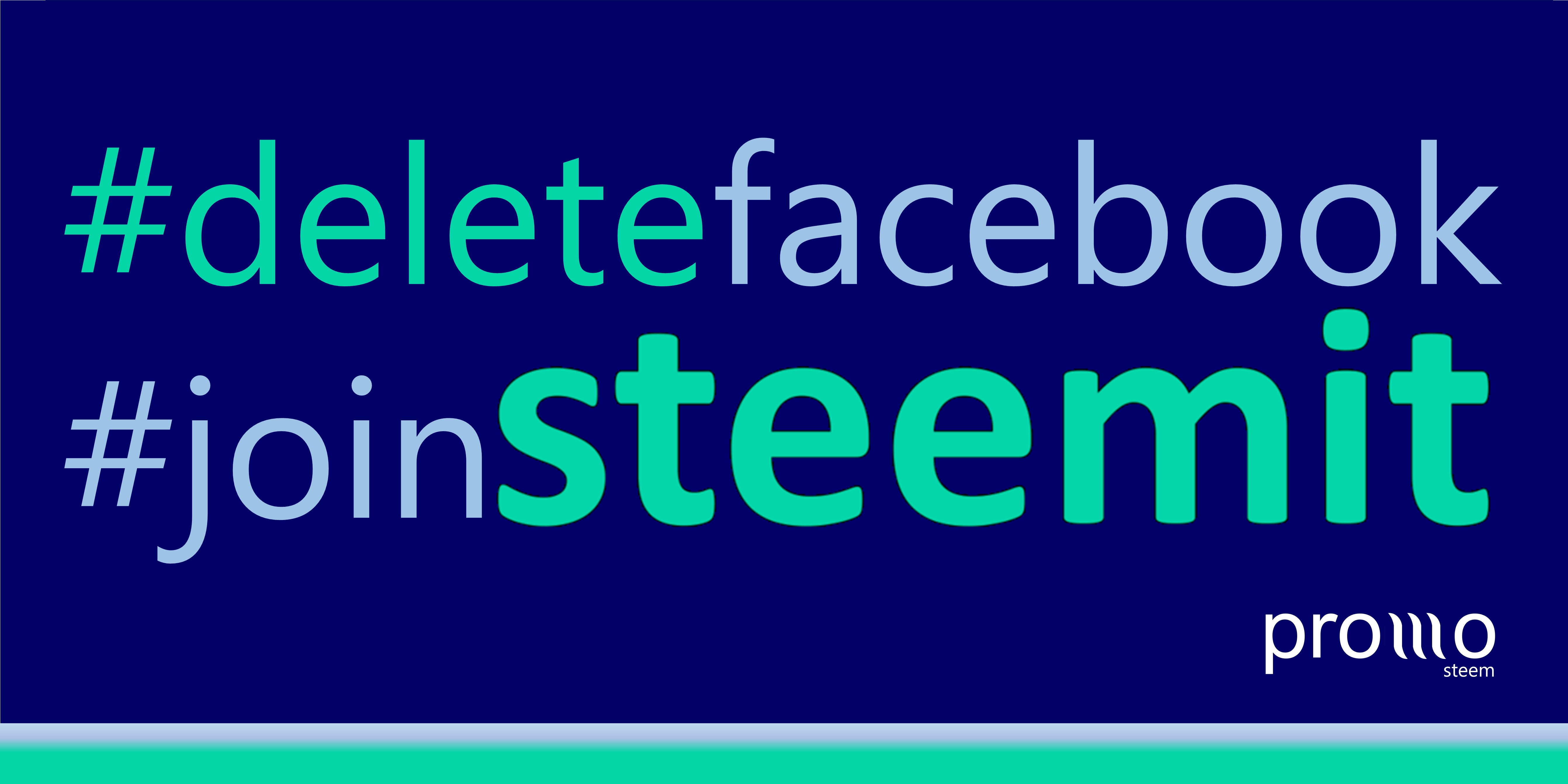 DeleteFacebook JoinSteemit 4m x 2m Banner