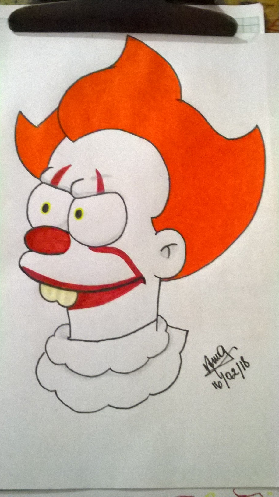 Drawing Pennywise Simpson Style Steemit
