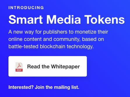 Smart Media Tokens Anouncement