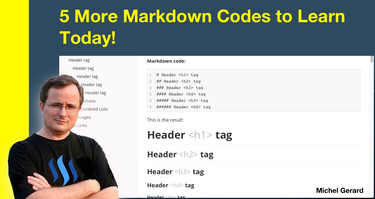 5 More Markdown Codes to Learn Today!