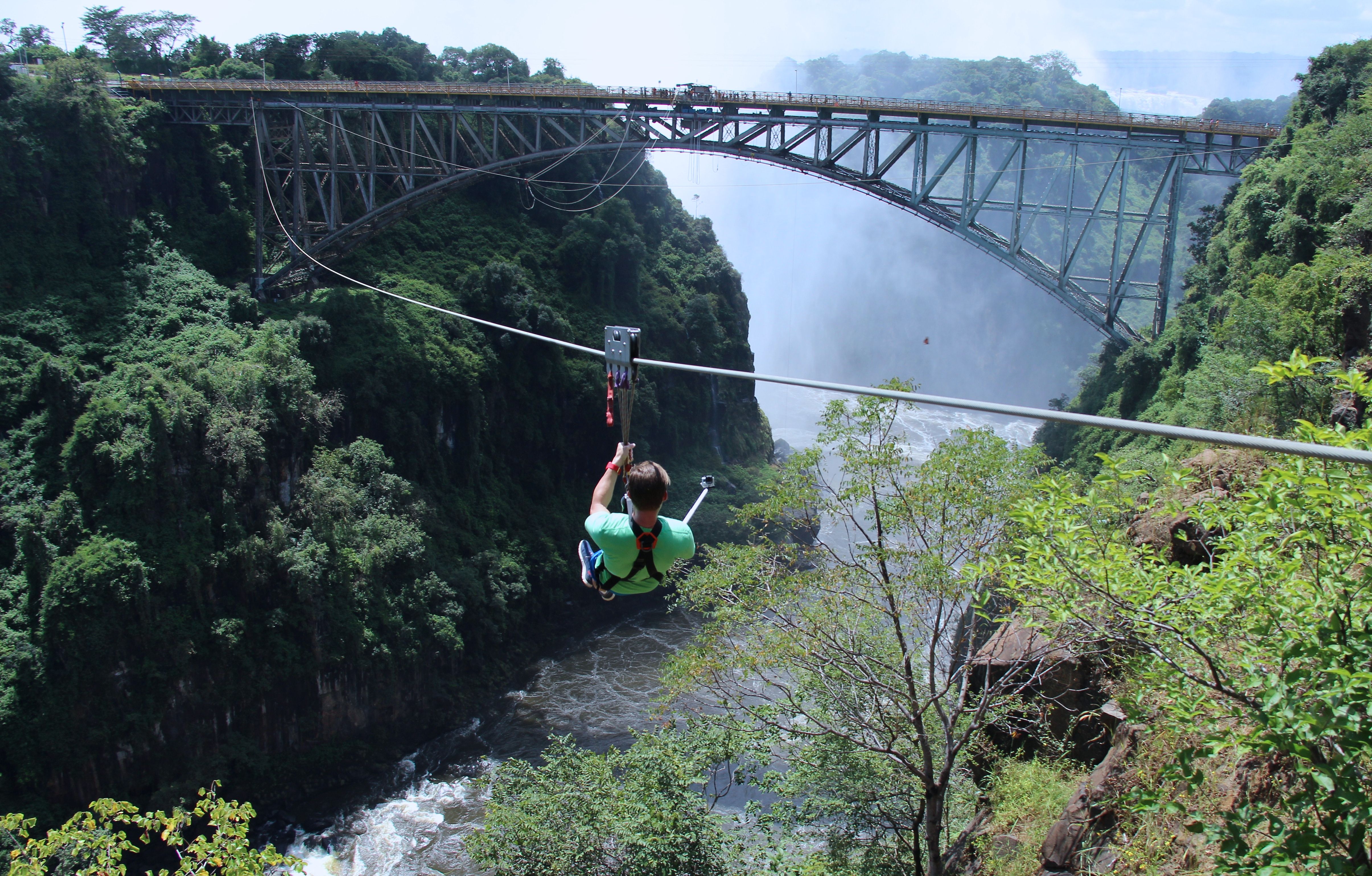 Vic Falls Zip Line Qtr way.JPG