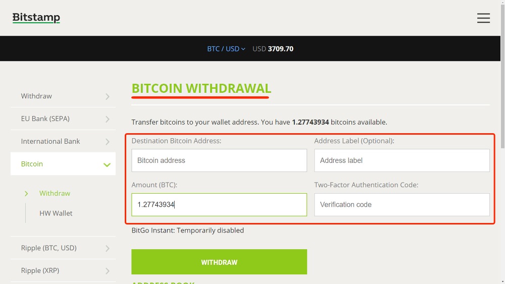 bitstamp buy bitcoin with debit card fees