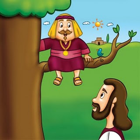 zacchaeus and jesus clipart lds