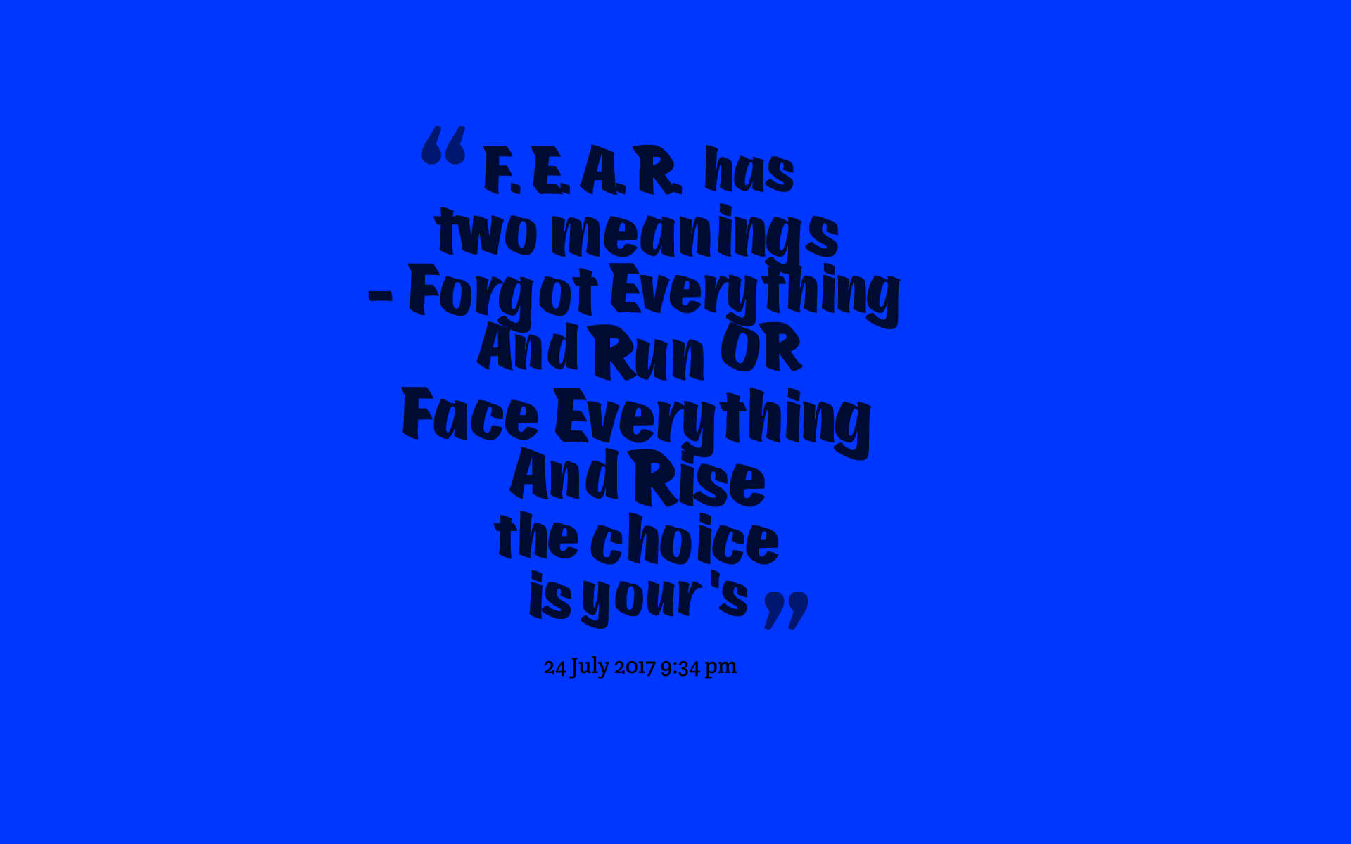 Quote Of The Day Fear Steemit