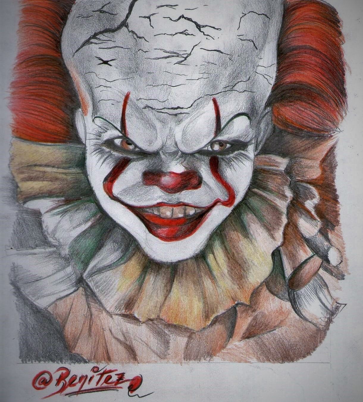 Today I share my fiftieth drawing, Pennywise, the Dancing Clown, an… by ben...