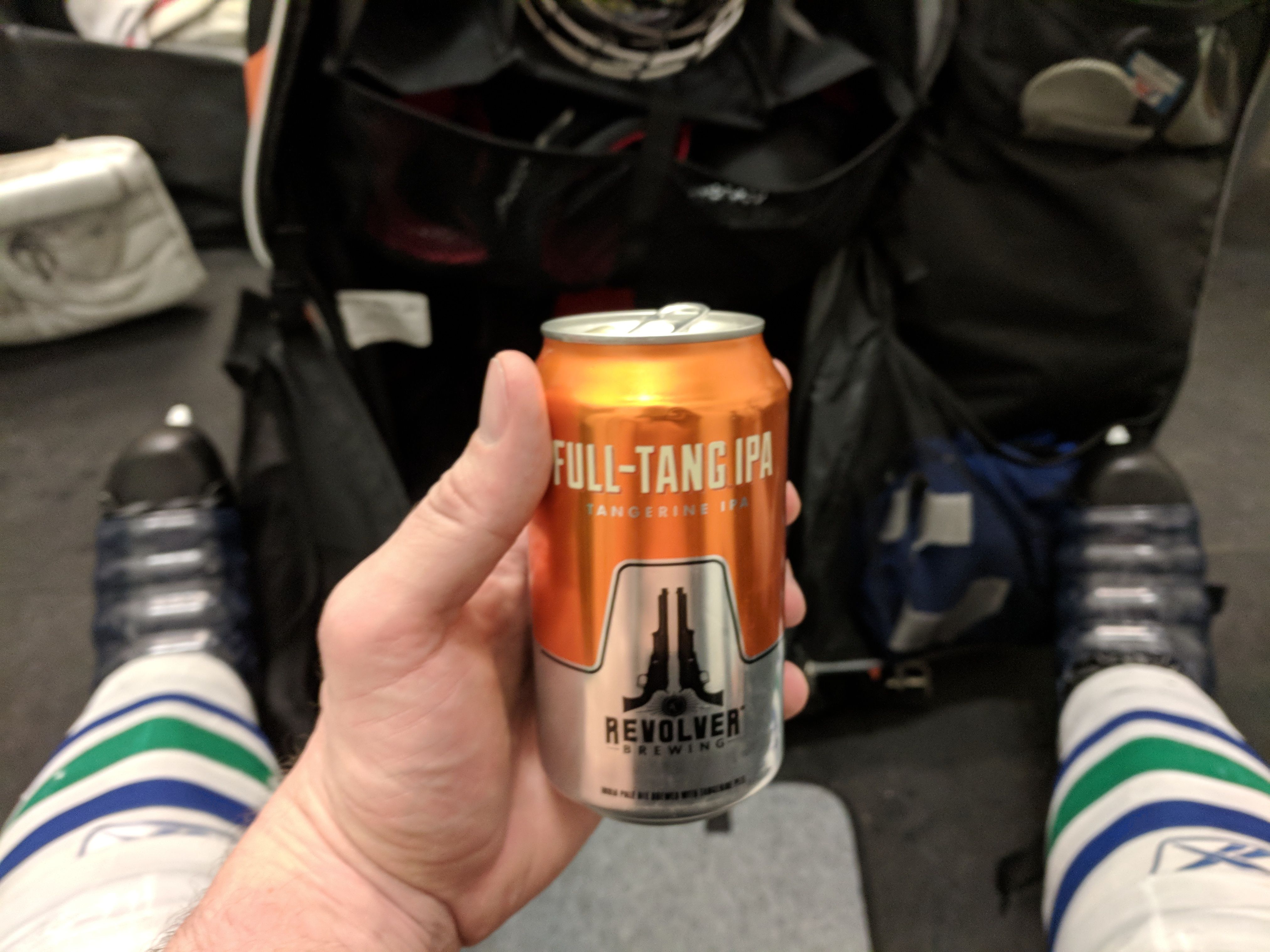 Full Tang IPA in the locker room