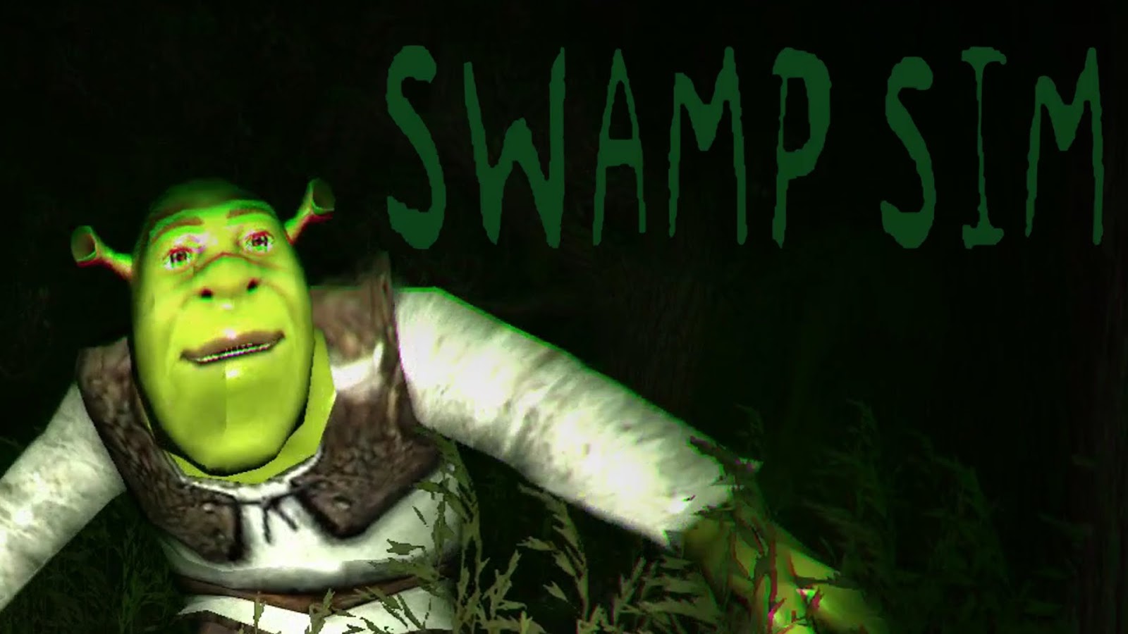 Игру хоррор шрека. Swamp SIM. Swamp SIM Horror. Shrek Swamp Simulator. Шрек в болоте.