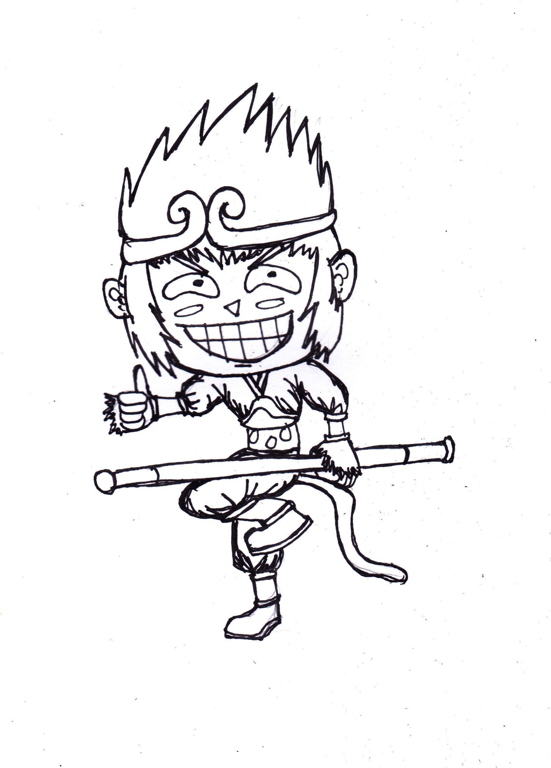Doodle Contest Sun Wukong The Monkey King Steemit