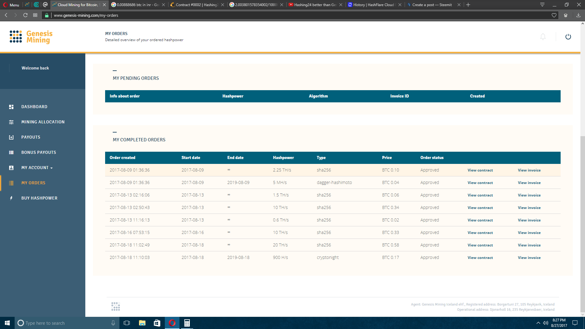 Alternative Crypto Mining Contracts To HashFlare And Genesis Mining.