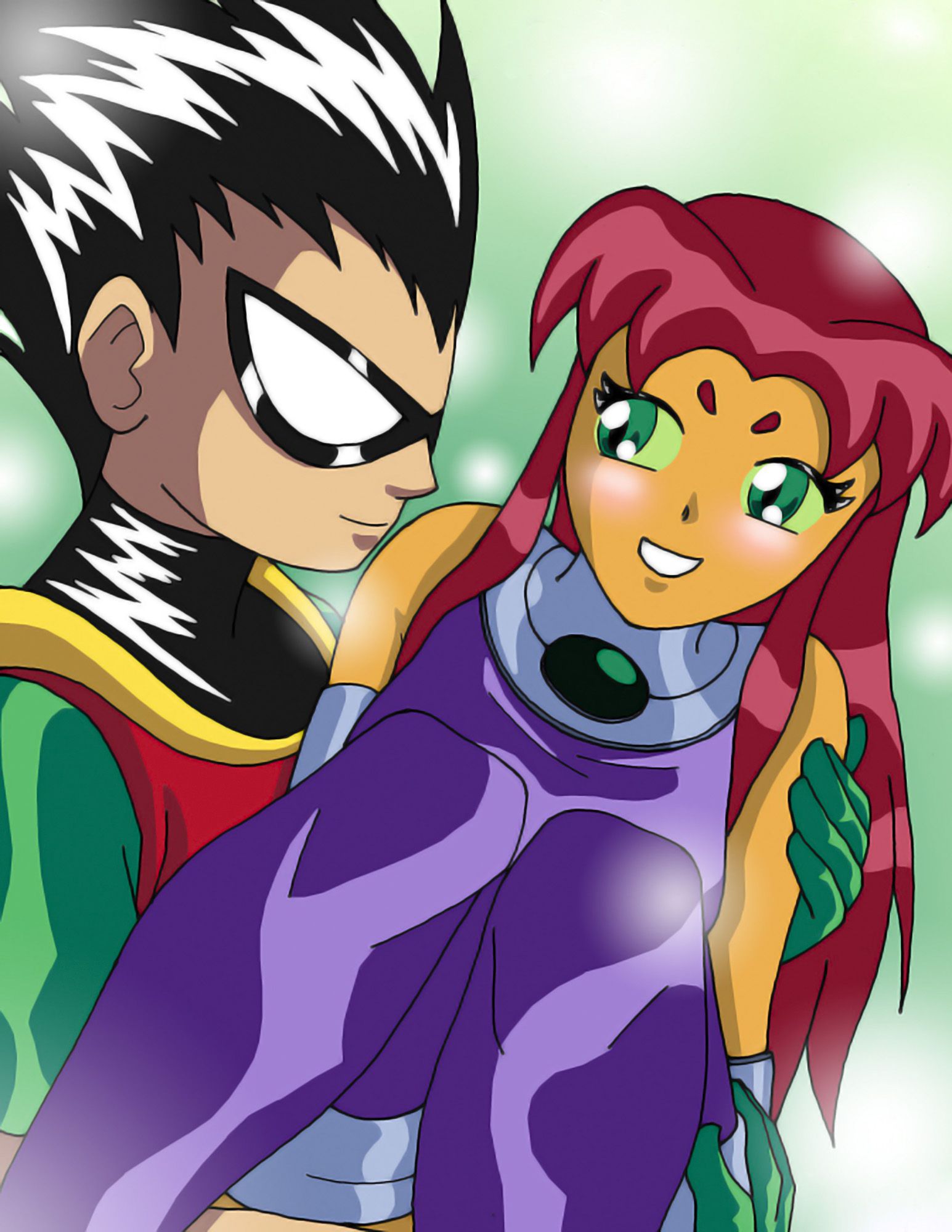 Teen Titans Starfire Shared Shower Comic