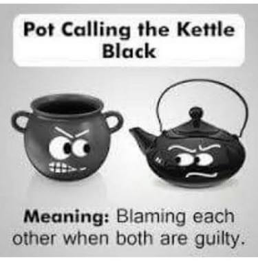 A Pot Calling Kettle Black Steemit
