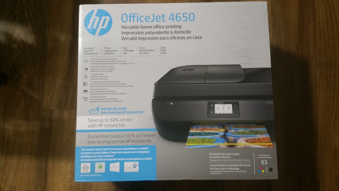 Unboxing The Hp Officejet 4650 Printer Steemit The Box