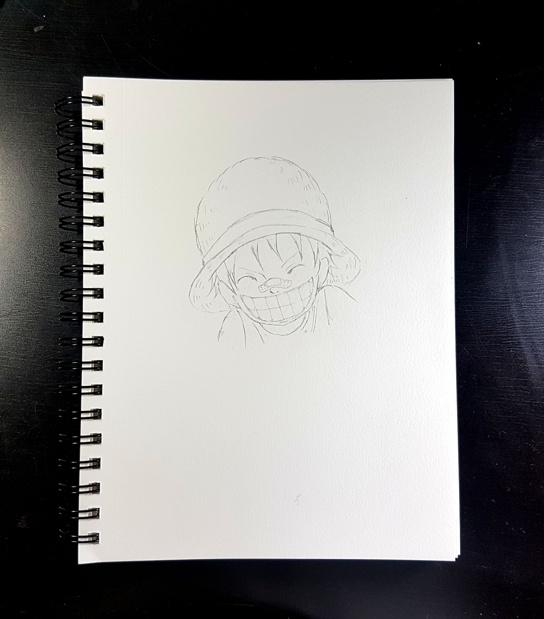 Pencil Drawing Fanart Of Luffy 鉛筆画 ルフィ Steemit