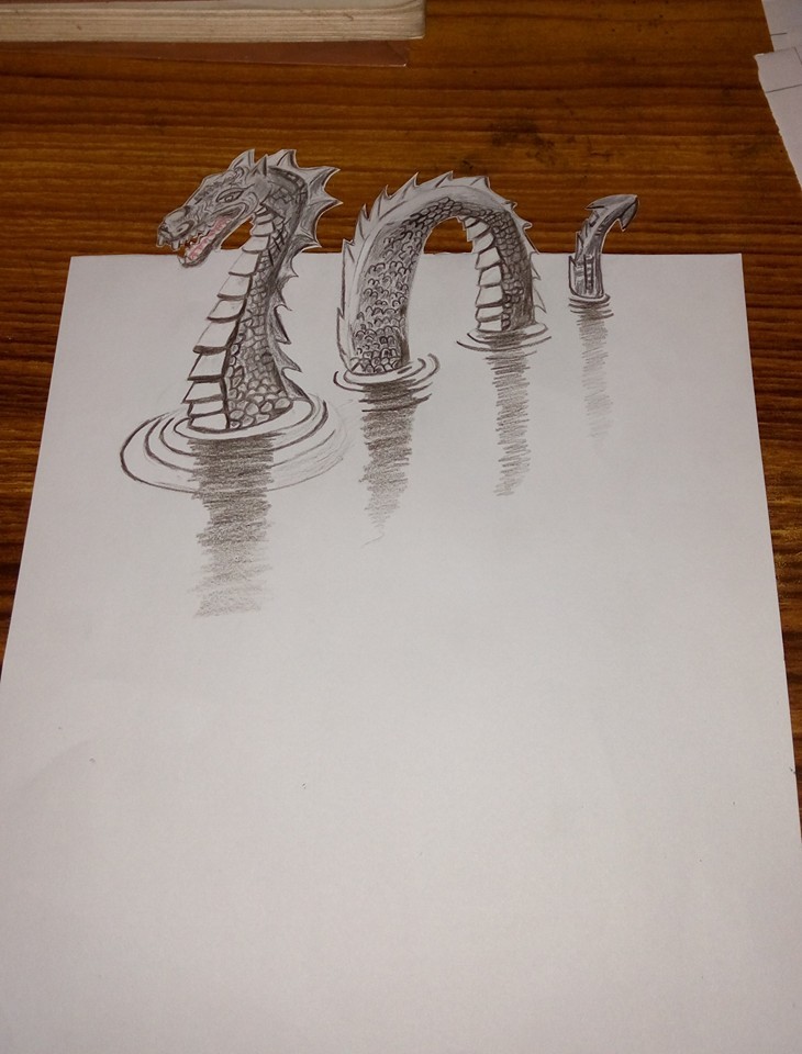 How to make 3D drawing of a dragon . — Steemit