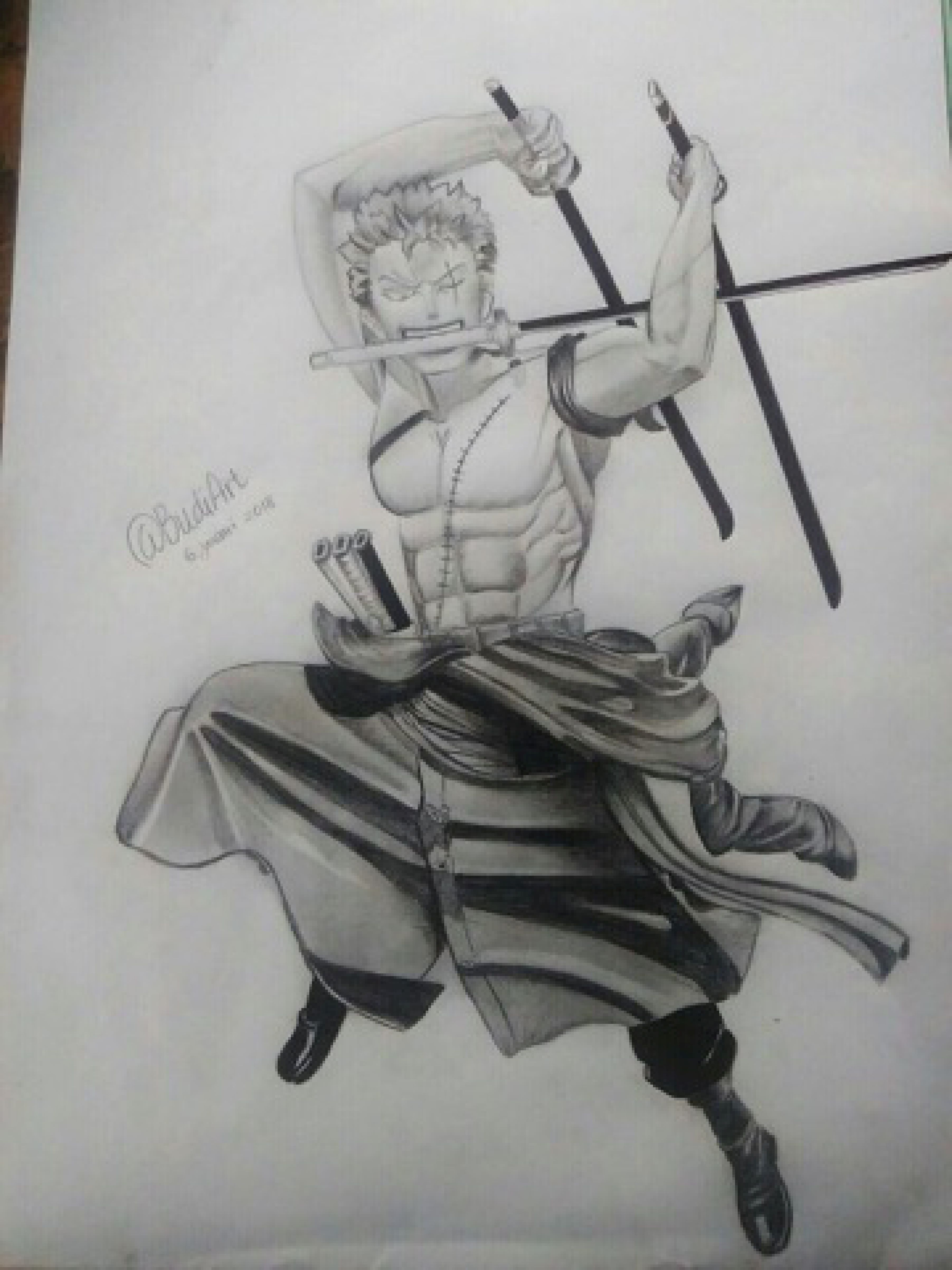 How To Draw Zoro One Piece With Pencil Anime Drawing - vrogue.co