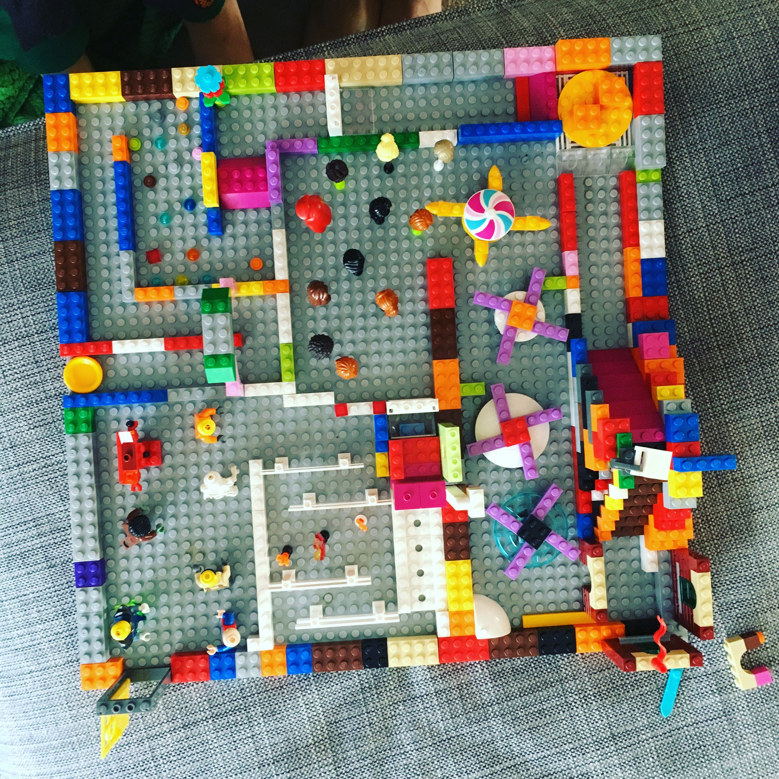 marble run with legos