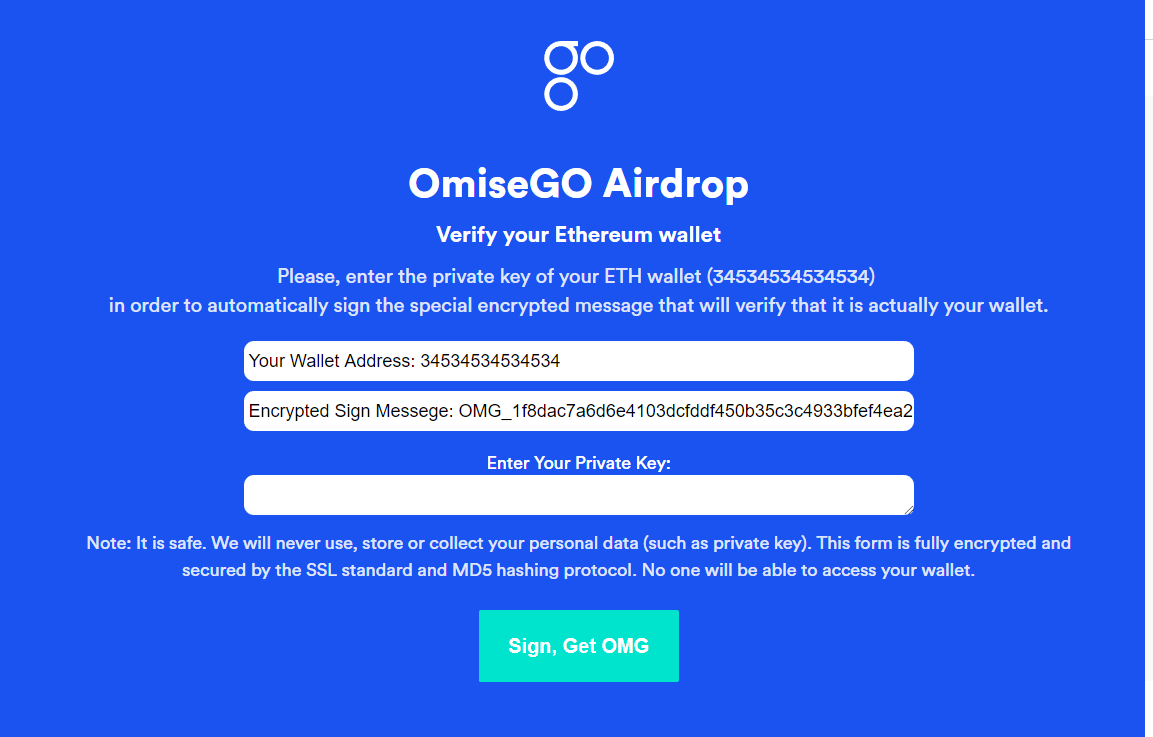 omisego eth in wallet airdrop