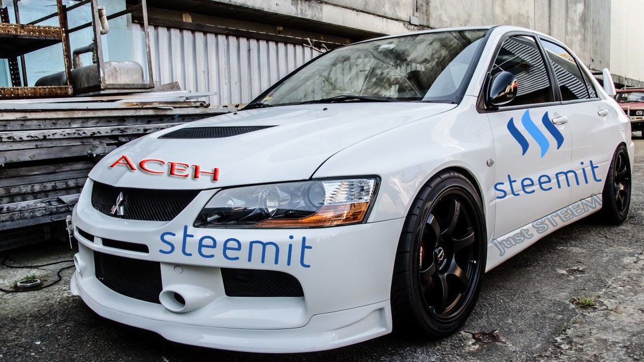 The Car Of The Roar Of Road Mitsuhushi Lancer Thanks Steemit Steemkr