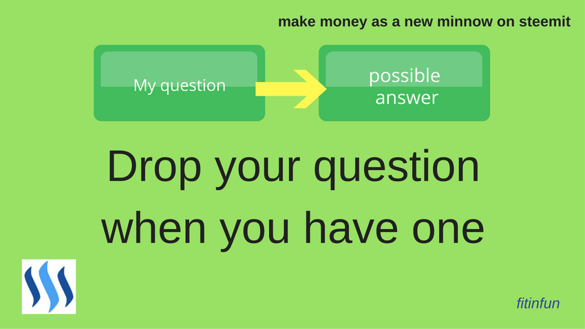 fitinfun How to make money as a new minnow on steemit ask questions.png