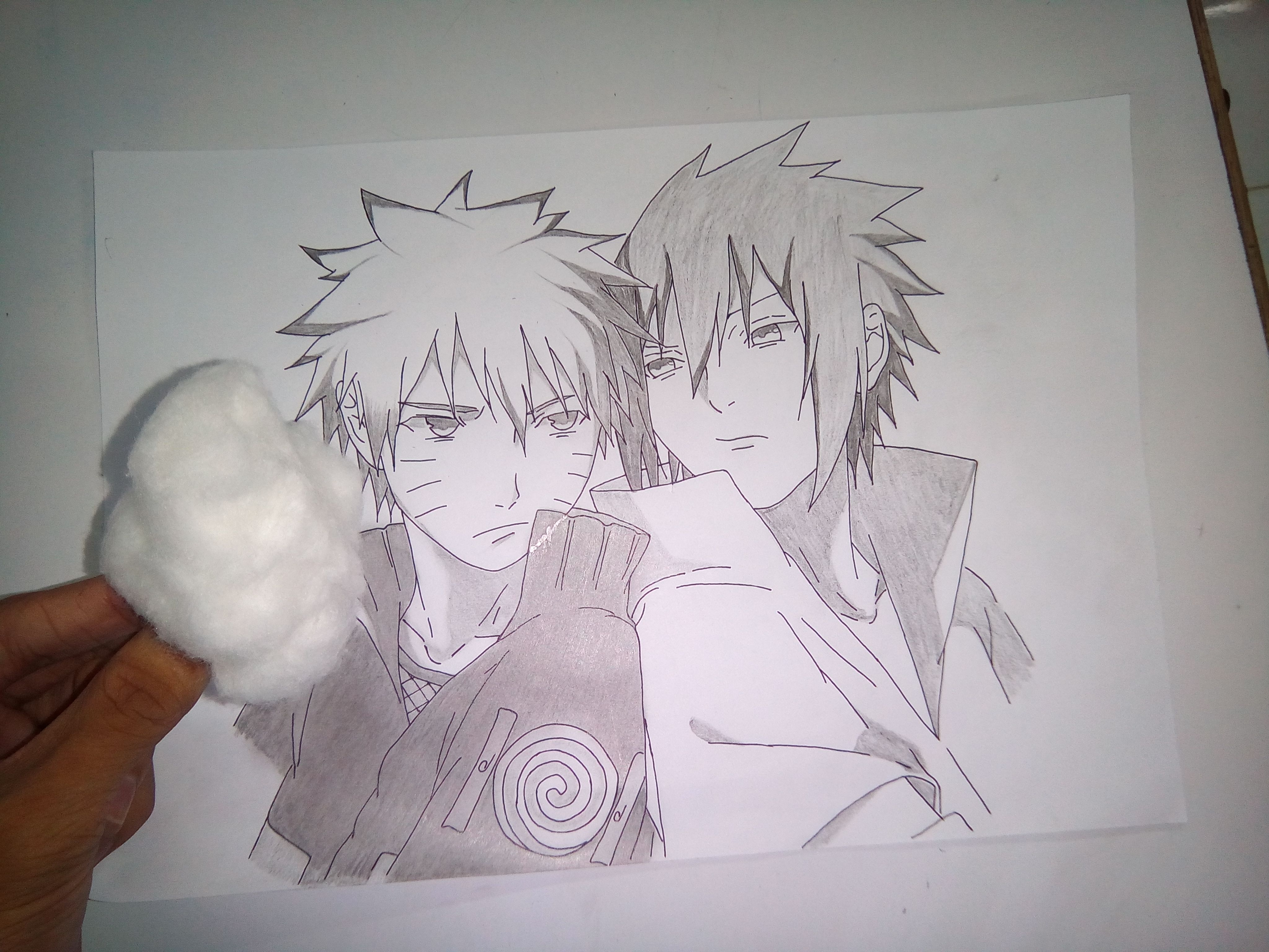 Naruto and Sasuke  Anime Character Drawing Challenge! — Steemit