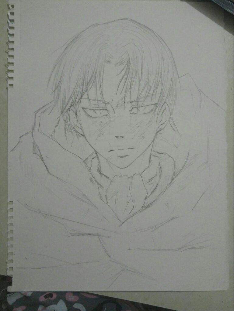 Drawing Lineart Levi Ackerman From Anime Attack On Titan Steemit