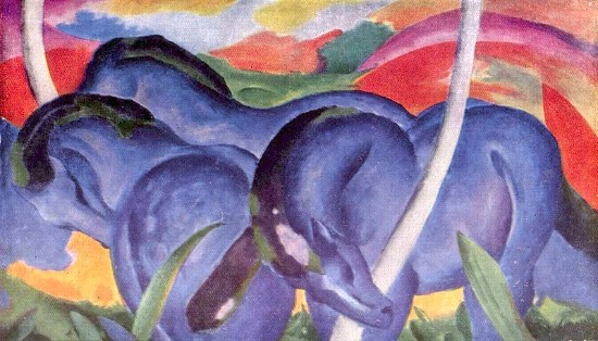 Franz Marc, Die großen blauen Pferde The Large Blue Horses, 1911.jpg