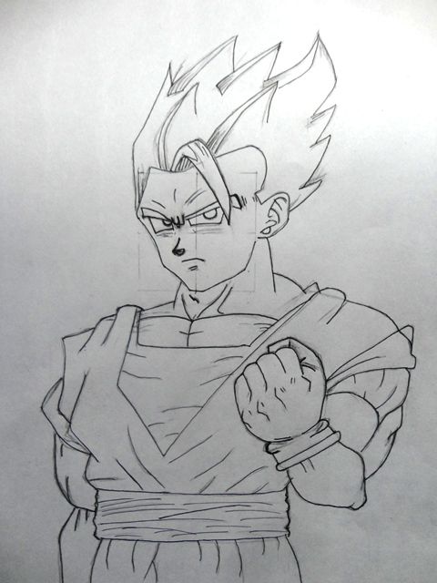 How To Draw Mystic Gohan From Dragon Ball Super: Super Hero! Step By Step  Tutorial! 
