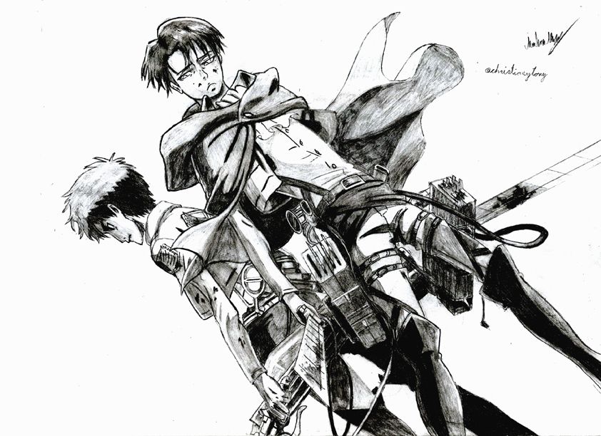 Draw of Attack of Titan - Shingeki no Kyojin - Dibujo — Steemit