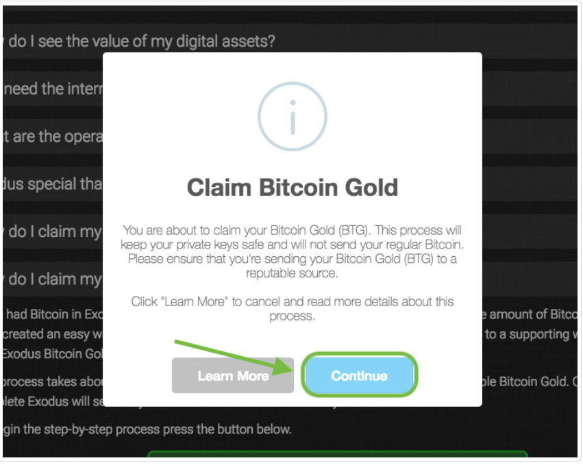 New Exodus Update 1 43 1 Adds An Easy Button To Claim Your Bitcoin - 