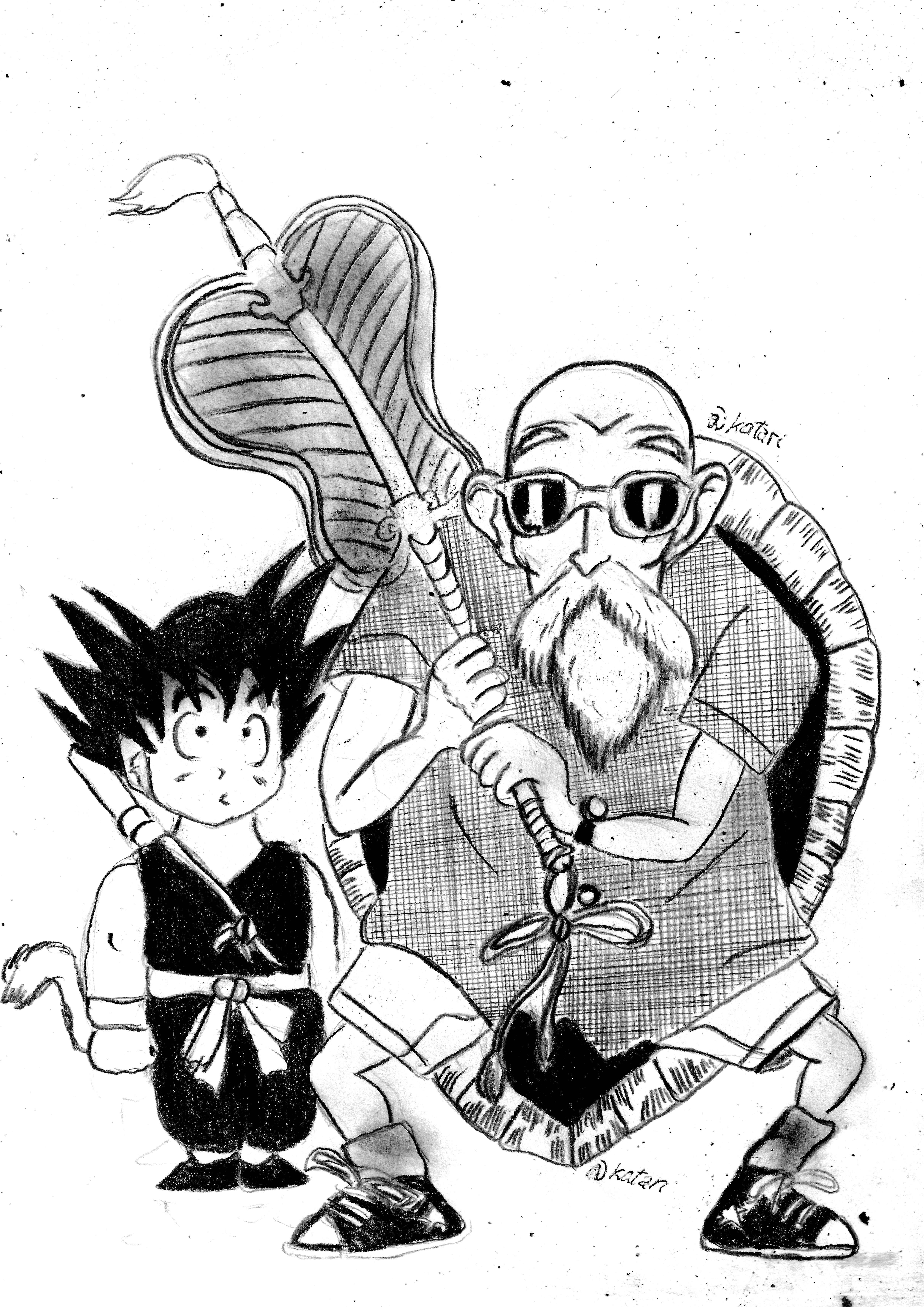 Discover 64+ master roshi sketch latest