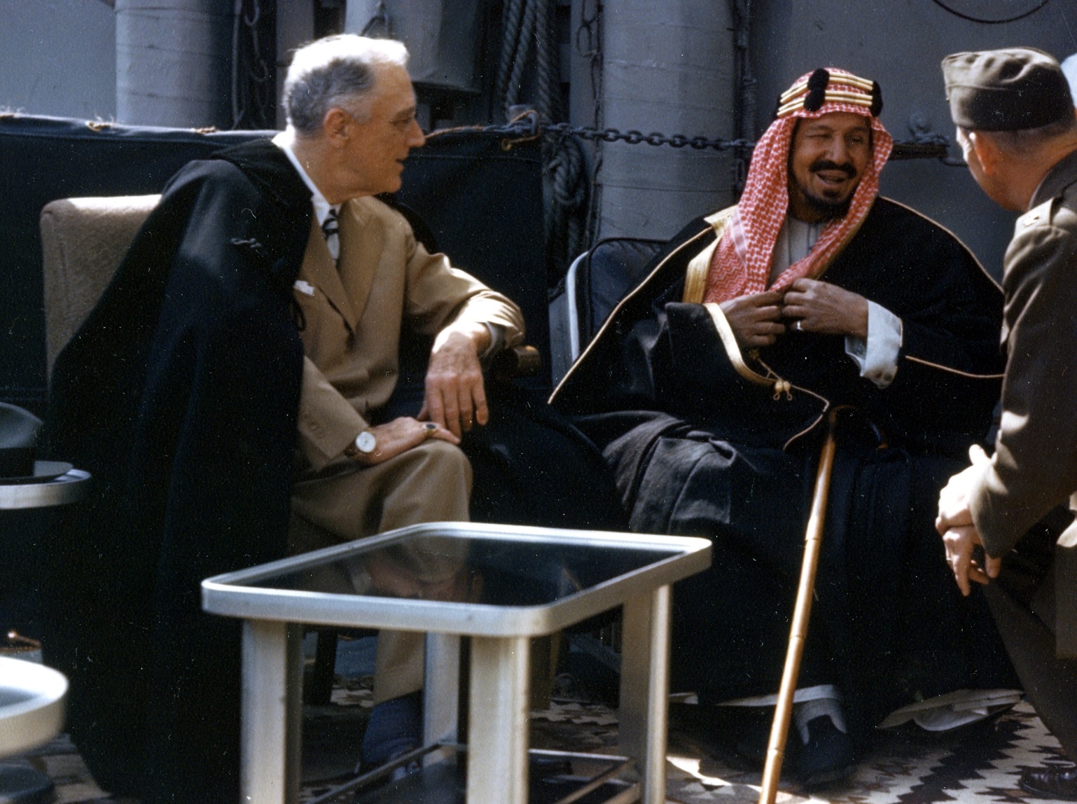 Franklin_D._Roosevelt_with_King_Ibn_Saud_aboard_USS_Quincy_(CA-71)_on_14_February_1945_(USA-C-545).jpg