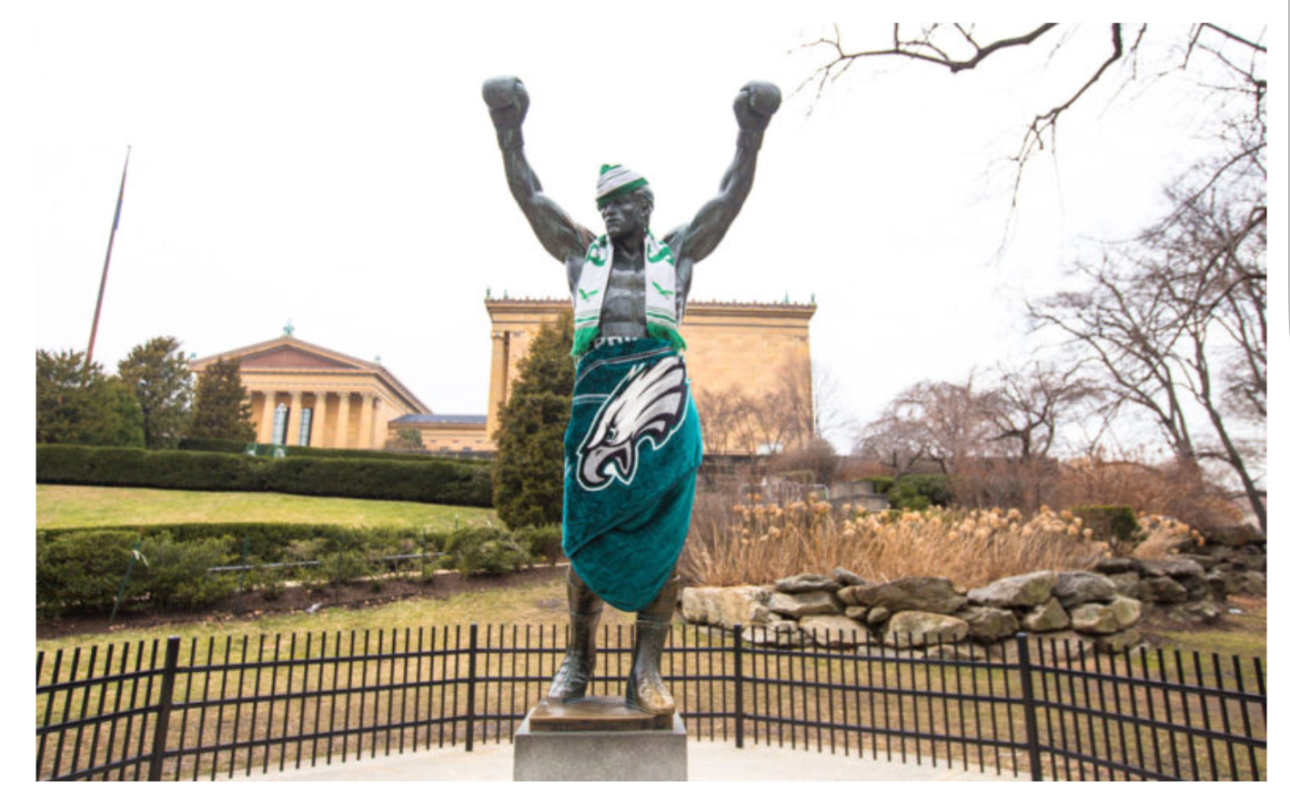 rocky statue eagles jersey