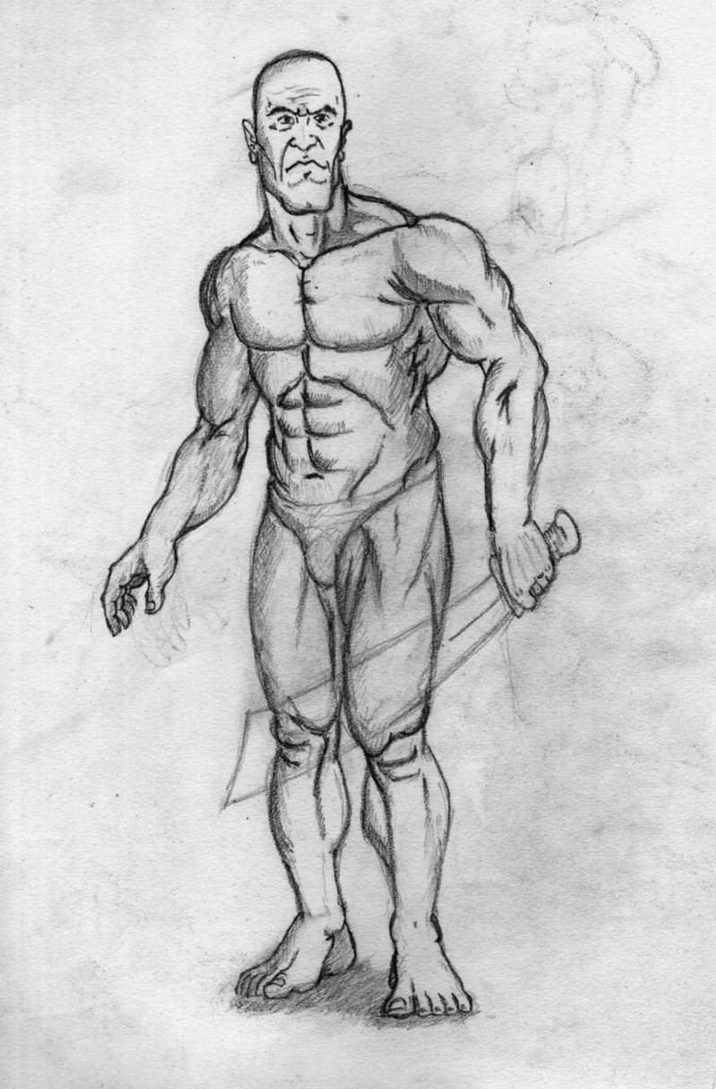 pencil sketch man