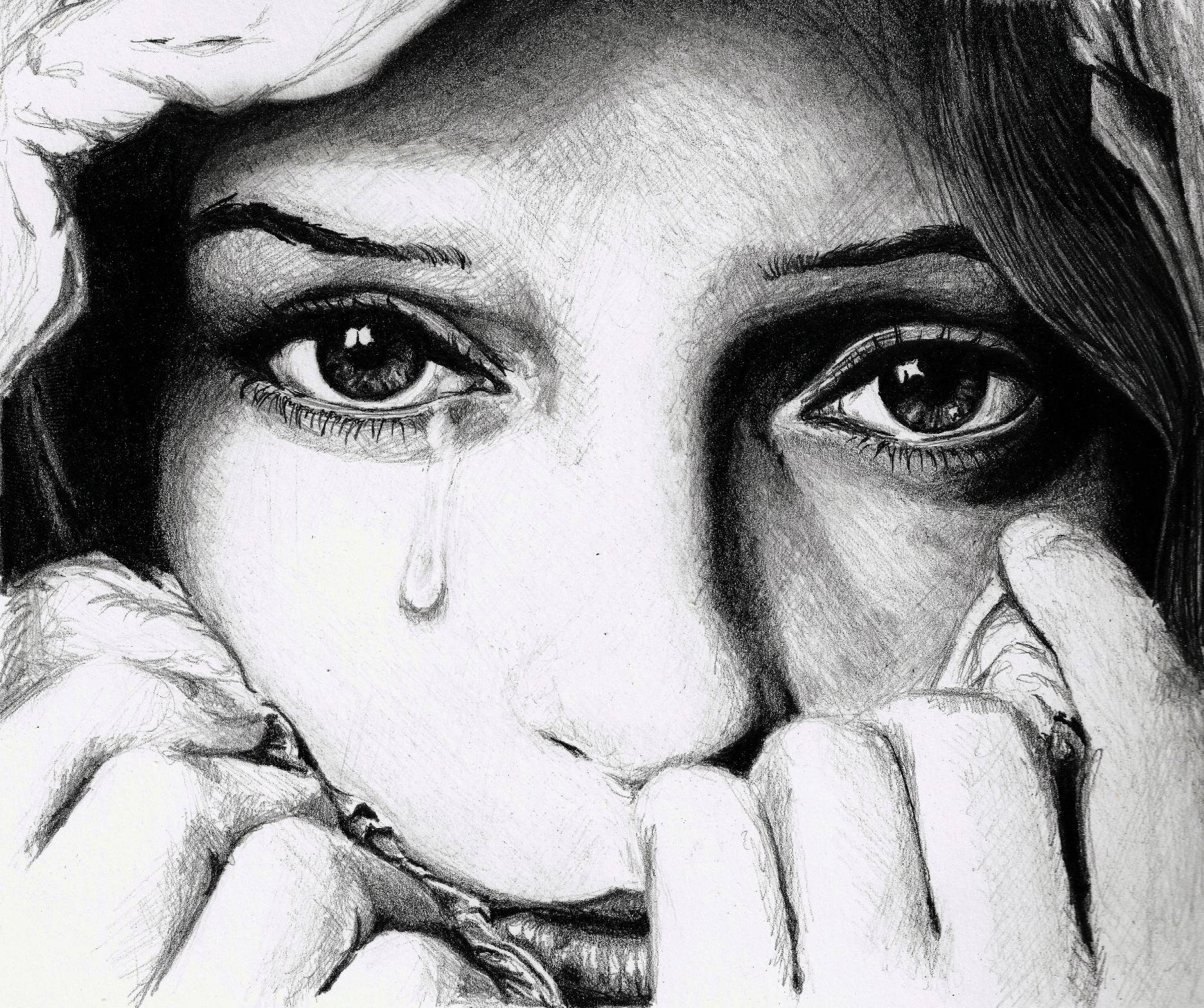 30+ Top For Sad Girl Sad Drawings Of People Crying Mindy P. Garza